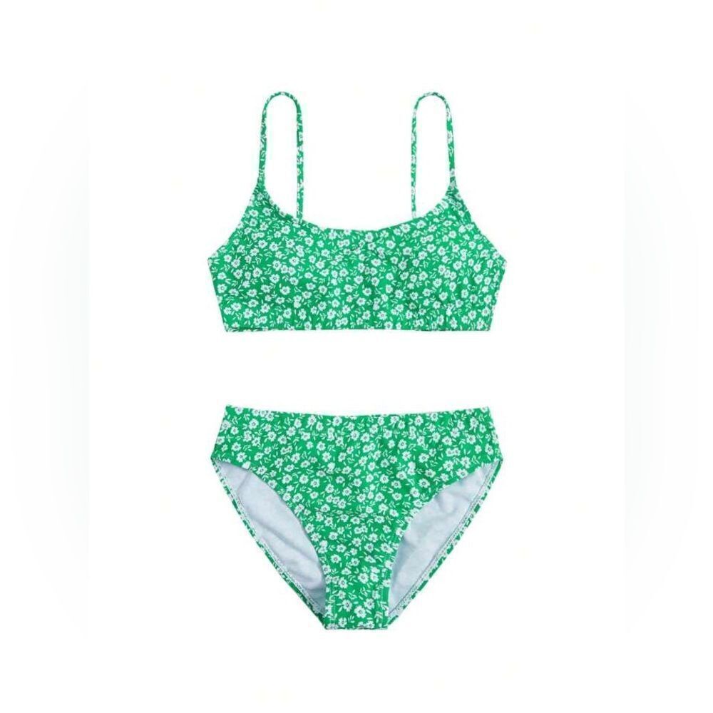 Green floral bikini | size medium